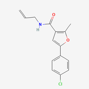 5-(4-chlorophenyl)-2-methyl-N-(prop-2-en-1-yl)furan-3-carboxamide