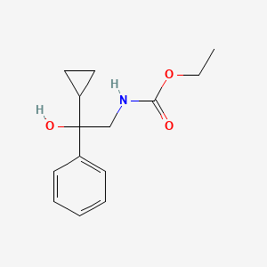 molecular formula C14H19NO3 B2738549 乙基(2-环丙基-2-羟基-2-苯基乙基)氨基甲酸酯 CAS No. 1421529-25-0