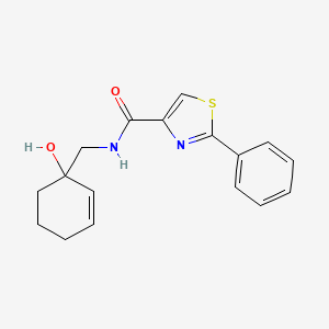 N-[(1-hydroxycyclohex-2-en-1-yl)methyl]-2-phenyl-1,3-thiazole-4-carboxamide