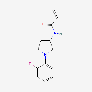 molecular formula C13H15FN2O B2738551 N-[1-(2-Fluorophenyl)pyrrolidin-3-yl]prop-2-enamide CAS No. 2189497-96-7