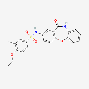 4-ethoxy-3-methyl-N-(11-oxo-10,11-dihydrodibenzo[b,f][1,4]oxazepin-2-yl)benzenesulfonamide