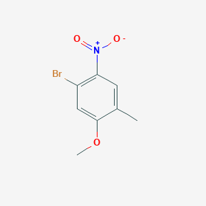 molecular formula C8H8BrNO3 B2738567 1-溴-5-甲氧基-4-甲基-2-硝基苯 CAS No. 1807224-98-1