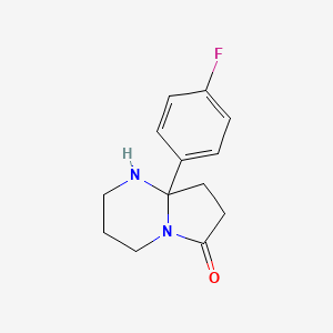 molecular formula C13H15FN2O B2738572 8A-(4-氟苯基)环己氢吡咯并[1,2-a]嘧啶-6(2H)-酮 CAS No. 20481-80-5