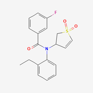 N-(1,1-dioxido-2,3-dihydrothiophen-3-yl)-N-(2-ethylphenyl)-3-fluorobenzamide