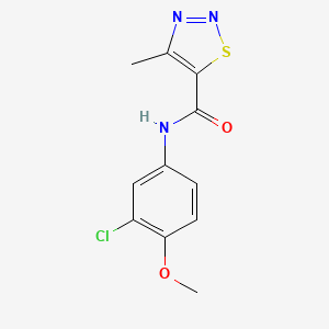 N-(3-chloro-4-methoxyphenyl)-4-methyl-1,2,3-thiadiazole-5-carboxamide