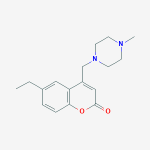 6-Ethyl-4-[(4-methylpiperazin-1-yl)methyl]chromen-2-one