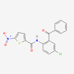 molecular formula C18H11ClN2O4S B2738600 N-(2-benzoyl-4-chlorophenyl)-5-nitrothiophene-2-carboxamide CAS No. 324759-21-9