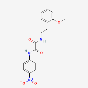 molecular formula C17H17N3O5 B2738608 N1-(2-methoxyphenethyl)-N2-(4-nitrophenyl)oxalamide CAS No. 941945-66-0