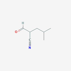 molecular formula C7H11NO B2738610 2-甲酰基-4-甲基戊腈 CAS No. 63726-64-7