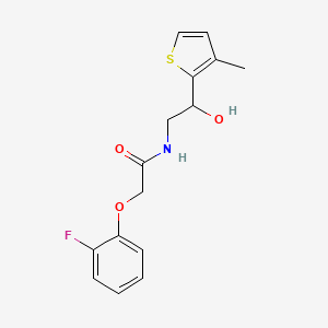 2-(2-fluorophenoxy)-N-(2-hydroxy-2-(3-methylthiophen-2-yl)ethyl)acetamide