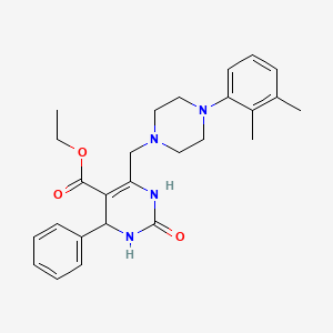 Ethyl 6-{[4-(2,3-dimethylphenyl)piperazin-1-yl]methyl}-2-oxo-4-phenyl-1,2,3,4-tetrahydropyrimidine-5-carboxylate