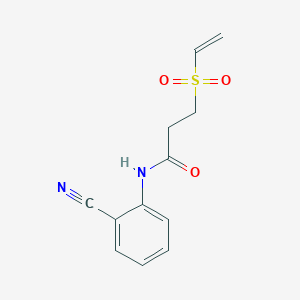 N-(2-Cyanophenyl)-3-ethenylsulfonylpropanamide