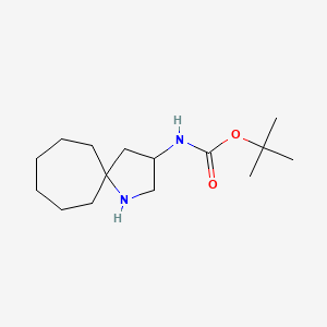 molecular formula C15H28N2O2 B2738638 Tert-butyl N-(1-azaspiro[4.6]undecan-3-yl)carbamate CAS No. 2248405-23-2