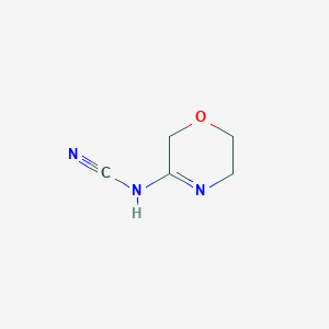 molecular formula C5H7N3O B2738641 3-Cyano-iminomorpholine CAS No. 133258-69-2