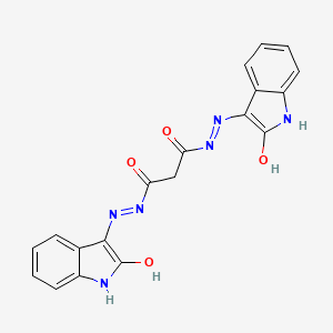 (N'1Z,N'3Z)-N'1,N'3-bis(2-oxoindolin-3-ylidene)malonohydrazide