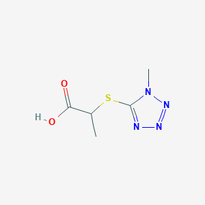 2-[(1-methyl-1H-1,2,3,4-tetrazol-5-yl)sulfanyl]propanoic acid