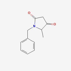 molecular formula C12H13NO2 B2738667 1-Benzyl-5-methylpyrrolidine-2,4-dione CAS No. 114473-97-1