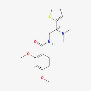 molecular formula C17H22N2O3S B2738672 N-(2-(二甲基氨基)-2-(噻吩-2-基)乙基)-2,4-二甲氧基苯甲酰胺 CAS No. 941940-24-5