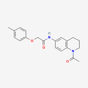 molecular formula C20H22N2O3 B2738679 N-(1-acetyl-1,2,3,4-tetrahydroquinolin-6-yl)-2-(4-methylphenoxy)acetamide CAS No. 942005-49-4