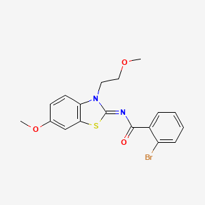 (Z)-2-bromo-N-(6-methoxy-3-(2-methoxyethyl)benzo[d]thiazol-2(3H)-ylidene)benzamide