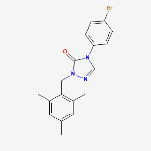 molecular formula C18H18BrN3O B2738687 4-(4-溴苯基)-2-(二异丙基甲基)-2,4-二氢-3H-1,2,4-三唑-3-酮 CAS No. 343373-36-4