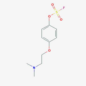 molecular formula C10H14FNO4S B2738691 1-[2-(Dimethylamino)ethoxy]-4-fluorosulfonyloxybenzene CAS No. 2411252-90-7