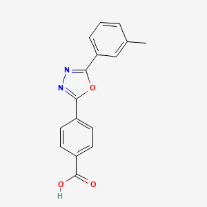 4-[5-(3-Methylphenyl)-1,3,4-oxadiazol-2-yl]benzoic acid