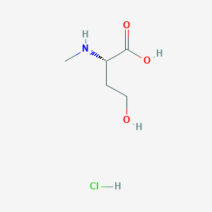 (2S)-4-Hydroxy-2-(methylamino)butanoic acid;hydrochloride
