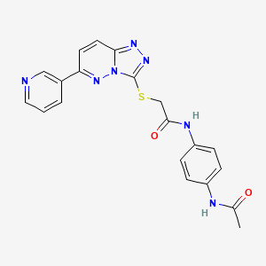 N-(4-acetamidophenyl)-2-((6-(pyridin-3-yl)-[1,2,4]triazolo[4,3-b]pyridazin-3-yl)thio)acetamide