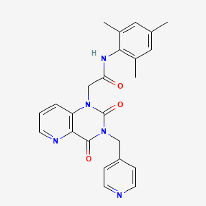 2-(2,4-dioxo-3-(pyridin-4-ylmethyl)-3,4-dihydropyrido[3,2-d]pyrimidin-1(2H)-yl)-N-mesitylacetamide