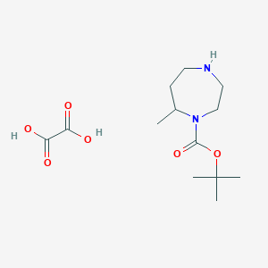 molecular formula C13H24N2O6 B2738771 草酸叔丁酯-7-甲基-1,4-二氮杂环庚烷-1-羧酸酯 CAS No. 2219419-37-9
