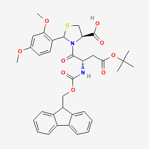 molecular formula C35H38N2O9S B2738773 Fmoc-Asp(OtBu)-Cys(Psi(Dmp,H)pro)-OH CAS No. 1359754-16-7