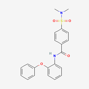 molecular formula C21H20N2O4S B2738784 4-(dimethylsulfamoyl)-N-(2-phenoxyphenyl)benzamide CAS No. 313404-17-0