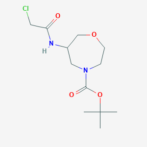 Tert-butyl 6-[(2-chloroacetyl)amino]-1,4-oxazepane-4-carboxylate