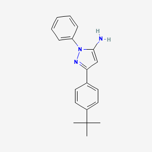molecular formula C19H21N3 B2738796 3-(4-tert-butylphenyl)-1-phenyl-1H-pyrazol-5-amine CAS No. 312496-98-3