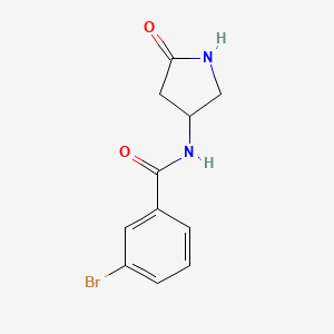 3-bromo-N-(5-oxopyrrolidin-3-yl)benzamide