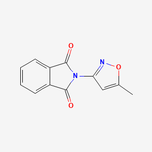 molecular formula C12H8N2O3 B2738808 2-(5-Methylisoxazol-3-yl)isoindoline-1,3-dione CAS No. 91377-59-2