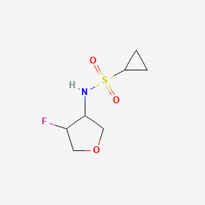N-(4-fluorooxolan-3-yl)cyclopropanesulfonamide