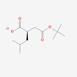 (R)-2-(2-(tert-Butoxy)-2-oxoethyl)-4-methylpentanoic acid