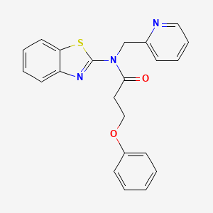 N-(benzo[d]thiazol-2-yl)-3-phenoxy-N-(pyridin-2-ylmethyl)propanamide