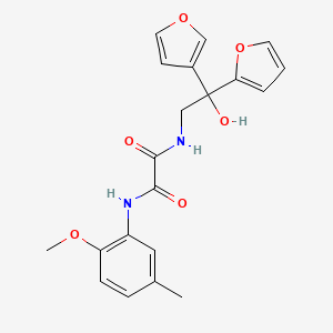 N1-(2-(furan-2-yl)-2-(furan-3-yl)-2-hydroxyethyl)-N2-(2-methoxy-5-methylphenyl)oxalamide