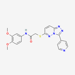 N-(3,4-dimethoxyphenyl)-2-((3-(pyridin-4-yl)-[1,2,4]triazolo[4,3-b]pyridazin-6-yl)thio)acetamide
