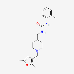 molecular formula C21H29N3O2 B2738863 1-((1-((2,5-Dimethylfuran-3-yl)methyl)piperidin-4-yl)methyl)-3-(o-tolyl)urea CAS No. 1234945-76-6