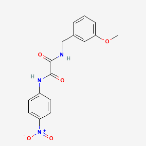 molecular formula C16H15N3O5 B2738866 N1-(3-methoxybenzyl)-N2-(4-nitrophenyl)oxalamide CAS No. 941940-60-9