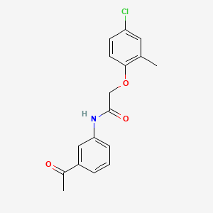 N-(3-acetylphenyl)-2-(4-chloro-2-methylphenoxy)acetamide