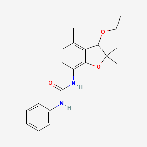 N-(3-ethoxy-2,2,4-trimethyl-2,3-dihydro-1-benzofuran-7-yl)-N'-phenylurea