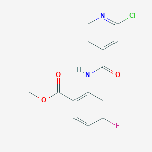 Methyl 2-(2-chloropyridine-4-amido)-4-fluorobenzoate