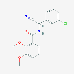 molecular formula C17H15ClN2O3 B2738877 N-[(3-Chlorophenyl)-cyanomethyl]-2,3-dimethoxybenzamide CAS No. 1385379-06-5