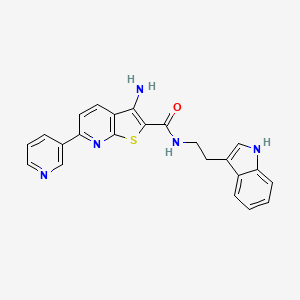 3-amino-N-[2-(1H-indol-3-yl)ethyl]-6-(pyridin-3-yl)thieno[2,3-b]pyridine-2-carboxamide