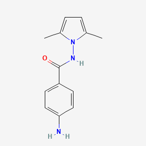 molecular formula C13H15N3O B2738886 4-amino-N-(2,5-dimethyl-1H-pyrrol-1-yl)benzamide CAS No. 892681-39-9